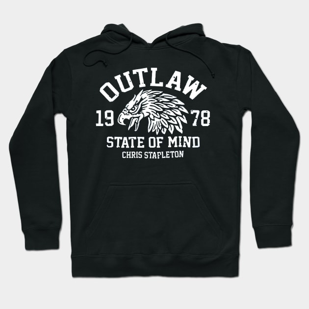 Outlaw Chris Stapleton Retro Country Hoodie by KuldesaK